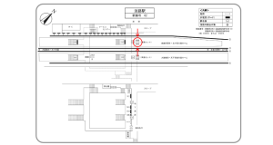 阪急 淡路駅/№200AB№AB駅看板・駅広告、位置図