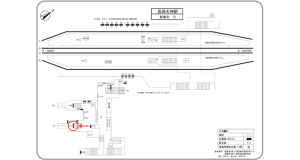 阪急　長岡天神駅／／№512駅看板・駅広告、位置図