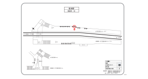阪急　豊津駅／／№11駅看板・駅広告、位置図