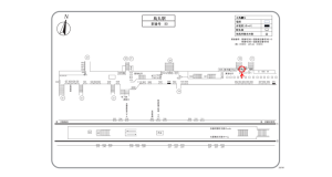 阪急　烏丸駅／／№516駅看板・駅広告、位置図
