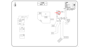 阪急　大宮駅／／№600駅看板・駅広告、位置図