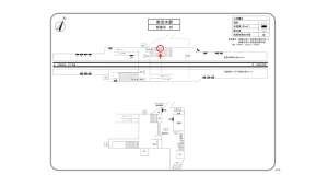 阪急　南茨木駅／／№204駅看板・駅広告、位置図