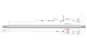 阪急　大宮駅／／№203駅看板・駅広告、位置図