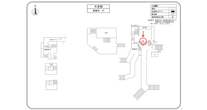 阪急　大宮駅／／№634駅看板・駅広告、位置図