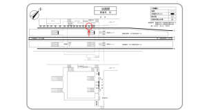 阪急 淡路駅//№18駅看板・駅広告、位置図