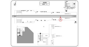 阪急　西院駅／／№109駅看板・駅広告、位置図