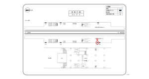 阪急　洛西口駅／／№103駅看板・駅広告、位置図