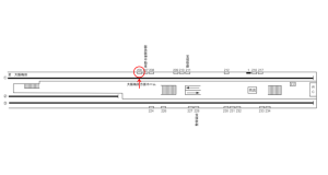 阪急　京都河原町駅／／№206駅看板・駅広告、位置図