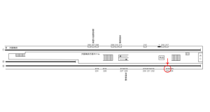 阪急　京都河原町駅／／№233駅看板・駅広告、位置図