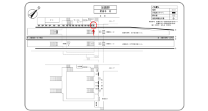 阪急　淡路駅／／№21駅看板・駅広告、位置図