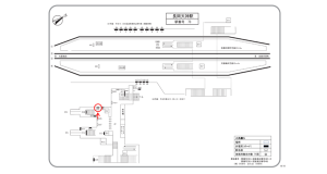 阪急　長岡天神駅／／№502駅看板・駅広告、位置図