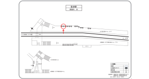 阪急　豊津駅／／№5駅看板・駅広告、位置図
