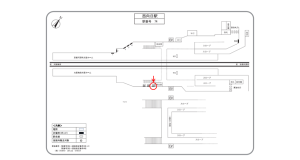 阪急 西向日駅//№109駅看板・駅広告、位置図