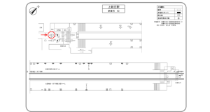 阪急　上新庄駅／／№617駅看板・駅広告、位置図