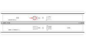 阪急　高槻市駅／／№617駅看板・駅広告、位置図