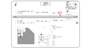 阪急　西院駅／／№12駅看板・駅広告、位置図