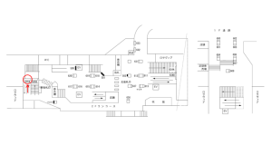 阪急　茨木市駅／№635A№A駅看板・駅広告、位置図