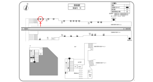 阪急　西院駅／／№13駅看板・駅広告、位置図