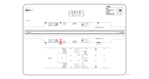阪急 洛西口駅//№102駅看板・駅広告、位置図