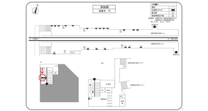 阪急　西院駅／／№502駅看板・駅広告、位置図