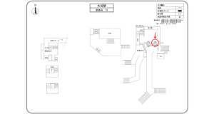阪急　大宮駅／／№638駅看板・駅広告、位置図