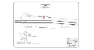 阪急　豊津駅／／№9駅看板・駅広告、位置図