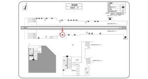 阪急　西院駅／／№102駅看板・駅広告、位置図