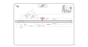 阪急　上桂駅／／№101駅看板・駅広告、位置図
