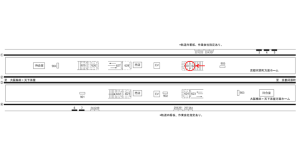 阪急 茨木市駅//№629駅看板・駅広告、位置図