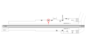阪急 大宮駅//№6駅看板・駅広告、位置図