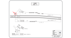阪急　豊津駅／№1B№B駅看板・駅広告、位置図