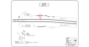 阪急　豊津駅／／№7駅看板・駅広告、位置図
