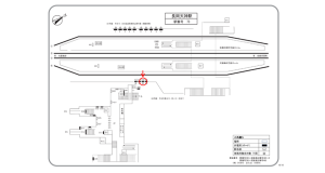 阪急　長岡天神駅／／№118駅看板・駅広告、位置図