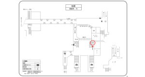 阪急　桂駅／／№606駅看板・駅広告、位置図