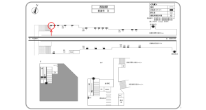 阪急　西院駅／／№1駅看板・駅広告、位置図