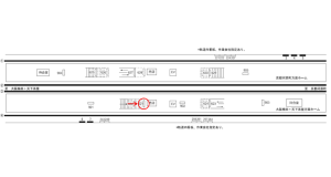 阪急　茨木市駅／／№621駅看板・駅広告、位置図