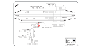 阪急　長岡天神駅／／№406駅看板・駅広告、位置図
