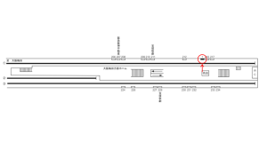 阪急　京都河原町駅／／№1駅看板・駅広告、位置図