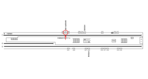 阪急　京都河原町駅／／№207駅看板・駅広告、位置図
