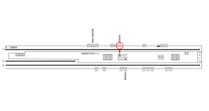阪急　京都河原町駅／／№211駅看板・駅広告、位置図