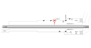 阪急　大宮駅／／№8駅看板・駅広告、位置図