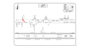 阪急　烏丸駅／／№800駅看板・駅広告、位置図