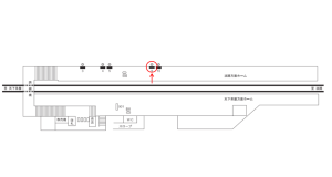 阪急　柴島駅／／№9駅看板・駅広告、位置図