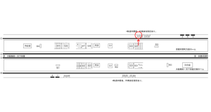 阪急　茨木市駅／／№221駅看板・駅広告、位置図
