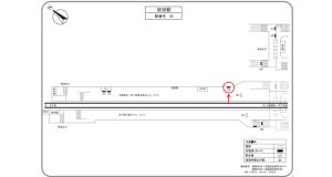 阪急 吹田駅//№120駅看板・駅広告、位置図