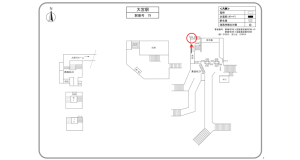 阪急　大宮駅／／№602駅看板・駅広告、位置図