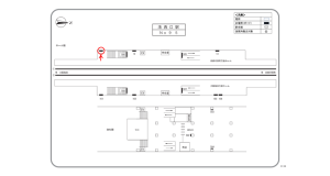 阪急　洛西口駅／／№11駅看板・駅広告、位置図