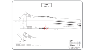 阪急　豊津駅／／№105駅看板・駅広告、位置図