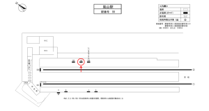 阪急　嵐山駅／／№102駅看板・駅広告、位置図