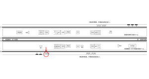 阪急　茨木市駅／／№243駅看板・駅広告、位置図